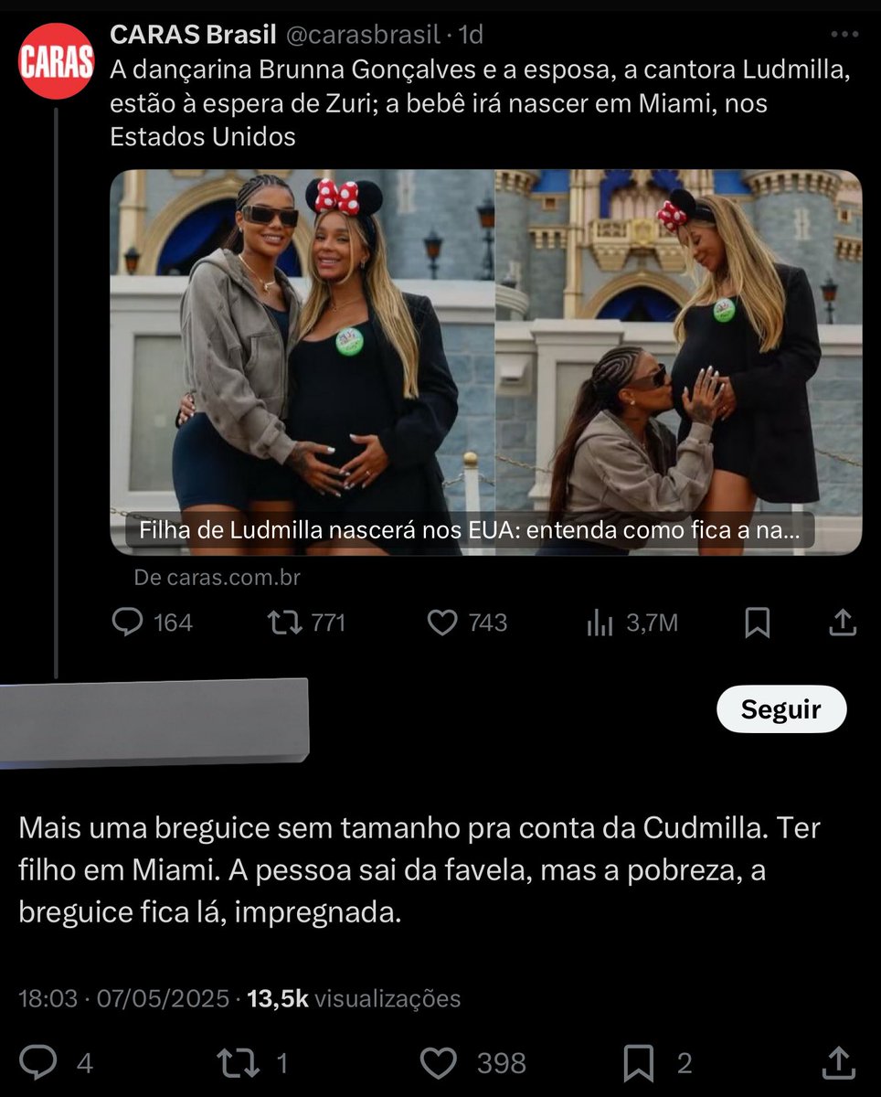 Esse tipo de comentário é racista pra caramba, mas as pessoas fingem não entender… Bizarro demais