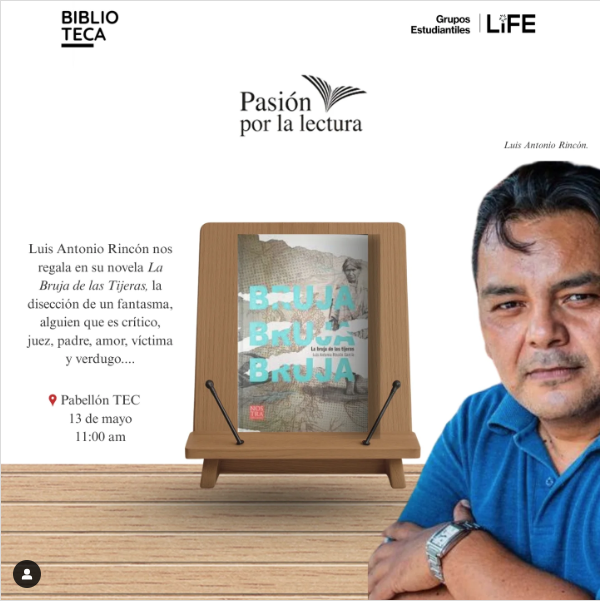 📢Invitación
💥Presentación de "La bruja de las tijeras"  de <a href="/LuisAntonioRinc/">Luis Antonio Rincón</a> 
📍Pabellón del Tec de Monterrey Campus Puebla.
🗓️Martes 13 de mayo / 11am
¡No te la pierdas!
#NostraEdiciones #LaBrujaDeLasTijeras
#luisantoniorincongarcia #pasionporlalectura