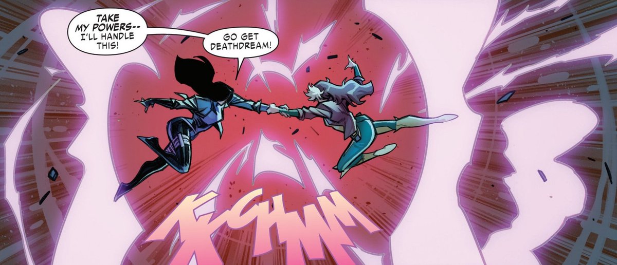 🦋 | DIVAS SE UNINDO!

Kwannon e Rogue lutam juntas para salvar Deathdream em 'Psylocke #7'. Eu sempre quis ver as duas fazendo parte de uma mesma equipe, estou muito feliz de ver esse team-up acontecendo. Elas são uma dupla cheia de potencial, né?