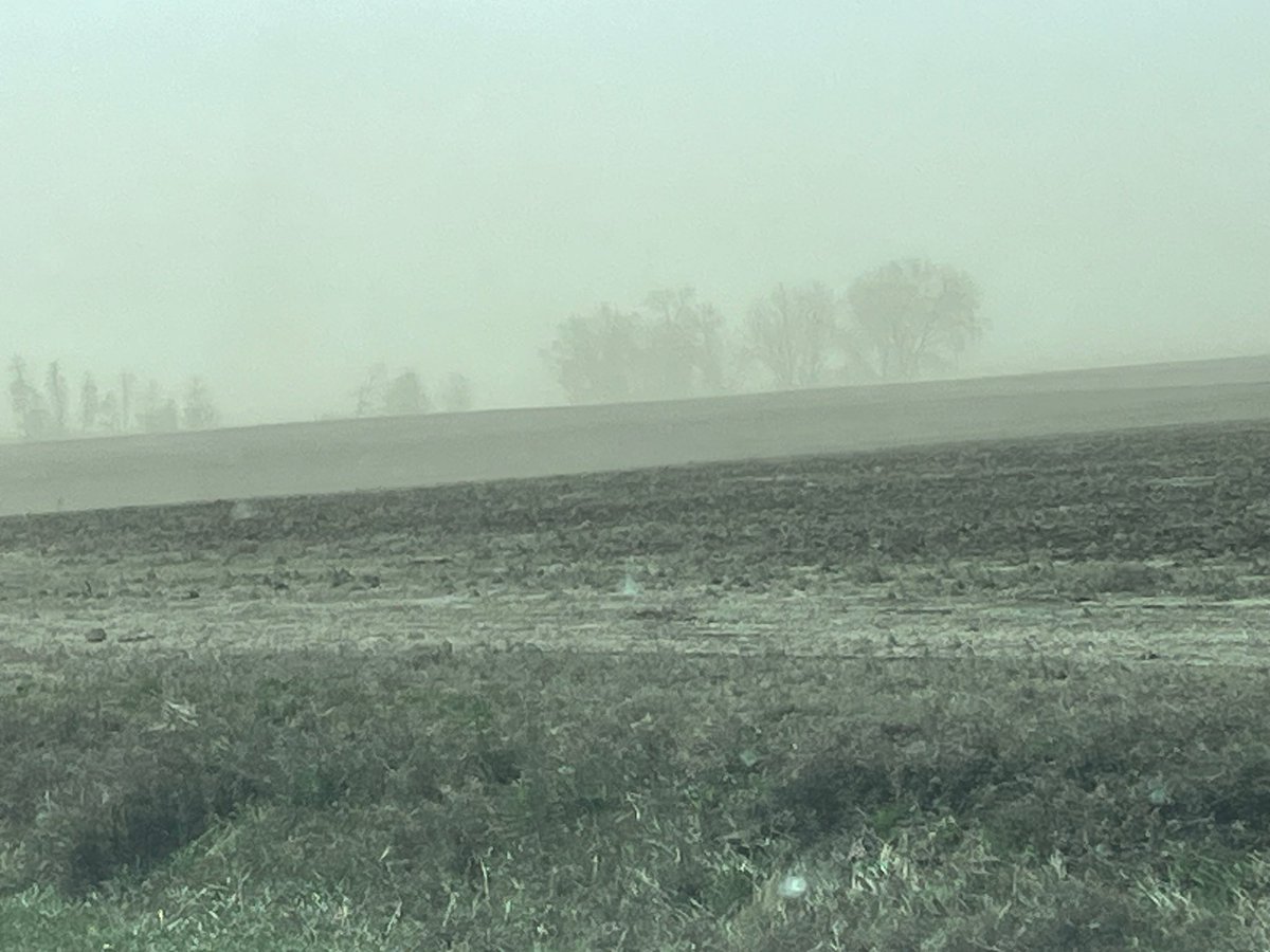 Warm, dry and windy. In southern AB and SK at this time of year - wind erosion is always a concern. These pictures were taken this morning near Burstall, just east of the AB SK border!!
A good soaking rain would be very welcomed!!