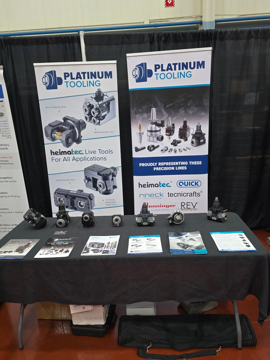PlatinumTooling's tweet image. Our #salesrepresentative in Canada, Peter Seessle is at the @elliottmatsuura joint  #OpenHouse. Visit us today  to discover our extensive line of #machinetool products for all your #machining needs. 
 #cncmachine #MachiningSolutions #machineaccessories #metalcutting