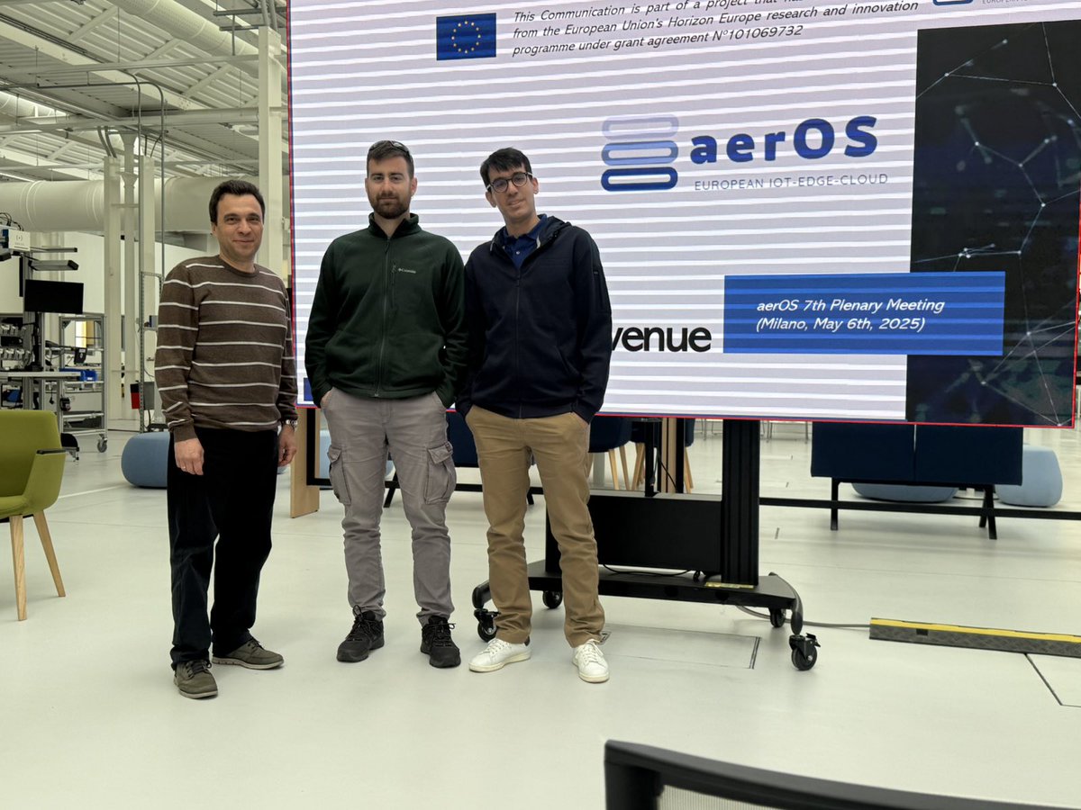 INFOLYSiS (@infolysis_gr) on Twitter photo INFOLYSiS attended the 7th <a href="/AerosProject/">aerOS project</a> Plenary Meeting in Milan 🇮🇹, collaborating with partners to advance edge-to-cloud innovation. Great discussions and progress!
#HorizonEurope #EdgeComputing #INFOLYSiS #IoT
<a href="/EU_CloudEdgeIoT/">EUCloudEdgeIoT</a> <a href="/hipeac/">HiPEAC</a> <a href="/NexusForumEU/">NexusForumEU</a> INFOLYSiS attended the 7th <a href="/AerosProject/">aerOS project</a> Plenary Meeting in Milan 🇮🇹, collaborating with partners to advance edge-to-cloud innovation. Great discussions and progress!
#HorizonEurope #EdgeComputing #INFOLYSiS #IoT
<a href="/EU_CloudEdgeIoT/">EUCloudEdgeIoT</a> <a href="/hipeac/">HiPEAC</a> <a href="/NexusForumEU/">NexusForumEU</a>