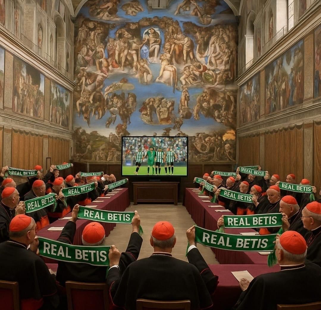 Estaba clarísimo que la votación terminaba temprano, que esta noche los cardenales querían ver el Fiorentina - Betis.
#habemuspapam