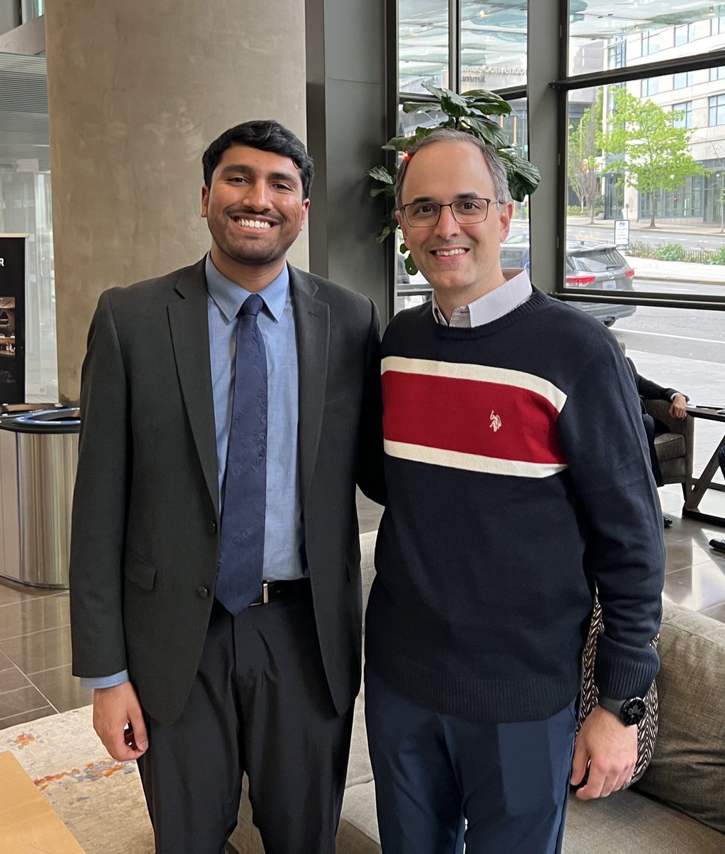 rohanmeda99's tweet image. Honored to attend #AATS25 @AATSHQ as a Member for a Day! Grateful for this scholarship to deepen my understanding of🫀🫁 surgery and connect with leaders in the field.
Special thank you to Dr. @Arghami for his welcoming mentorship throughout the conference!
