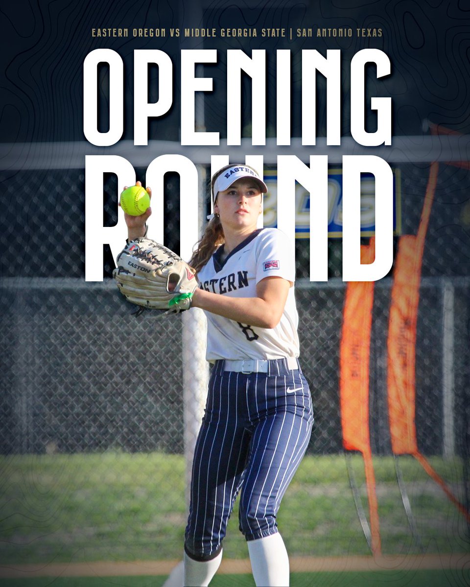 𝐇𝐄𝐀𝐃𝐄𝐃 𝐓𝐎 𝐓𝐄𝐗𝐀𝐒✈️

Eastern Oregon University will kick off the 2025 NAIA Softball Opening Round by facing Middle Georgia State University on Monday, May 12, at 2:00 p.m. Central Time in San Antonio!

#mountup | #eousb