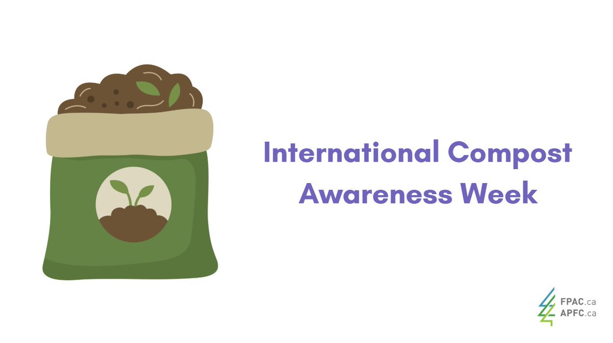 FPAC_APFC's tweet image. This International Compost Awareness Week, let us remember to reduce, reuse and compost. Soil health and productivity is dependent on organic matter, and recycling organic residuals can help spur the growth and regeneration of plants and trees🌲 #ICAW2025