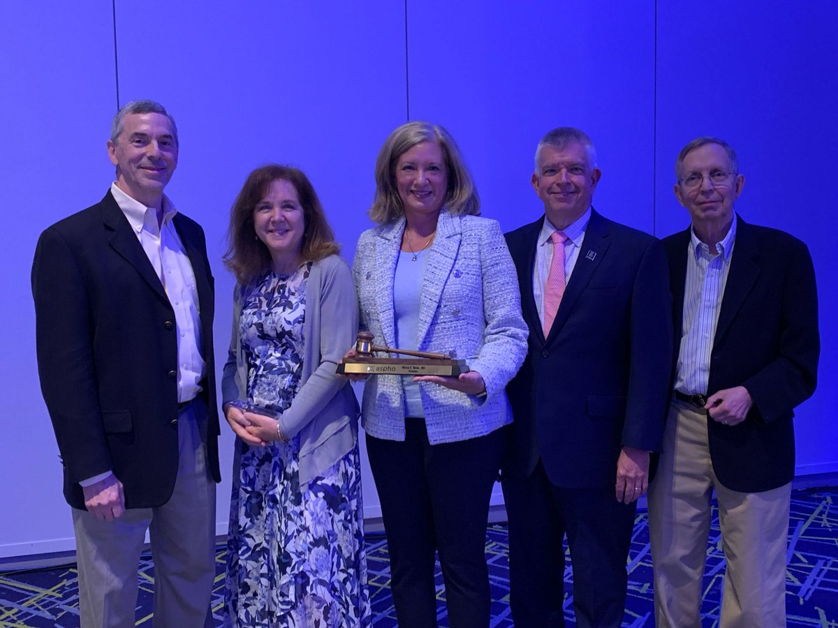 ASPHO_hq's tweet photo. Thank you to outgoing President #JeffreyHord and Past President #CarolineHastings, and welcome to #MariaVelez, ASPHO President for the 2025-2026 term, and #DanWechsler VP! ASPHO is grateful for its dedicated leadership committed to supporting the Society and subspecialty. https://t.co/CahjbQsGKe