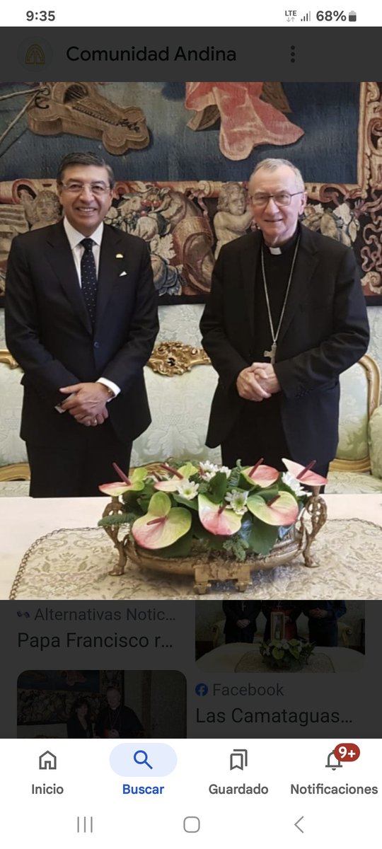 Fuí recibido en noviembre de 2021, en Roma, como Secretario General de la CAN por el Secretario de Estado del Vaticano Pietro Parolín.🙏