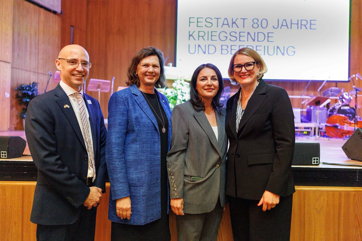 US Consulate Munich (@usconsmunich) on Twitter photo May 8, 1945 - a date the world will always remember when and a new era began - anchored in #democracy and #freedom. Today in #Augsburg, U.S. Consul General Miller joined Lord Mayor Weber, Bavarian State Parliament President <a href="/IlseAigner/">Ilse Aigner</a>, and civic leaders to mark 80 years since May 8, 1945 - a date the world will always remember when and a new era began - anchored in #democracy and #freedom. Today in #Augsburg, U.S. Consul General Miller joined Lord Mayor Weber, Bavarian State Parliament President <a href="/IlseAigner/">Ilse Aigner</a>, and civic leaders to mark 80 years since