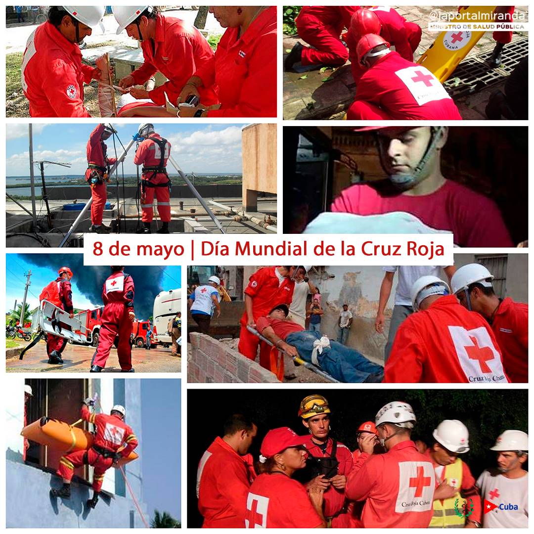 🇨🇺 En este Día Mundial de la Cruz Roja, #Cuba ratifica su compromiso con los principios humanitarios que defiende esa asociación civil humanitaria.
#CubaPorLaVida