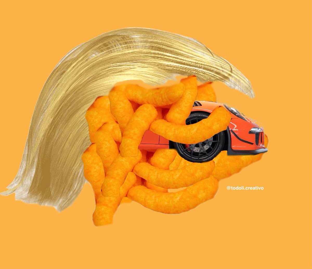 Collage de Mr. Aranceles. #Trump