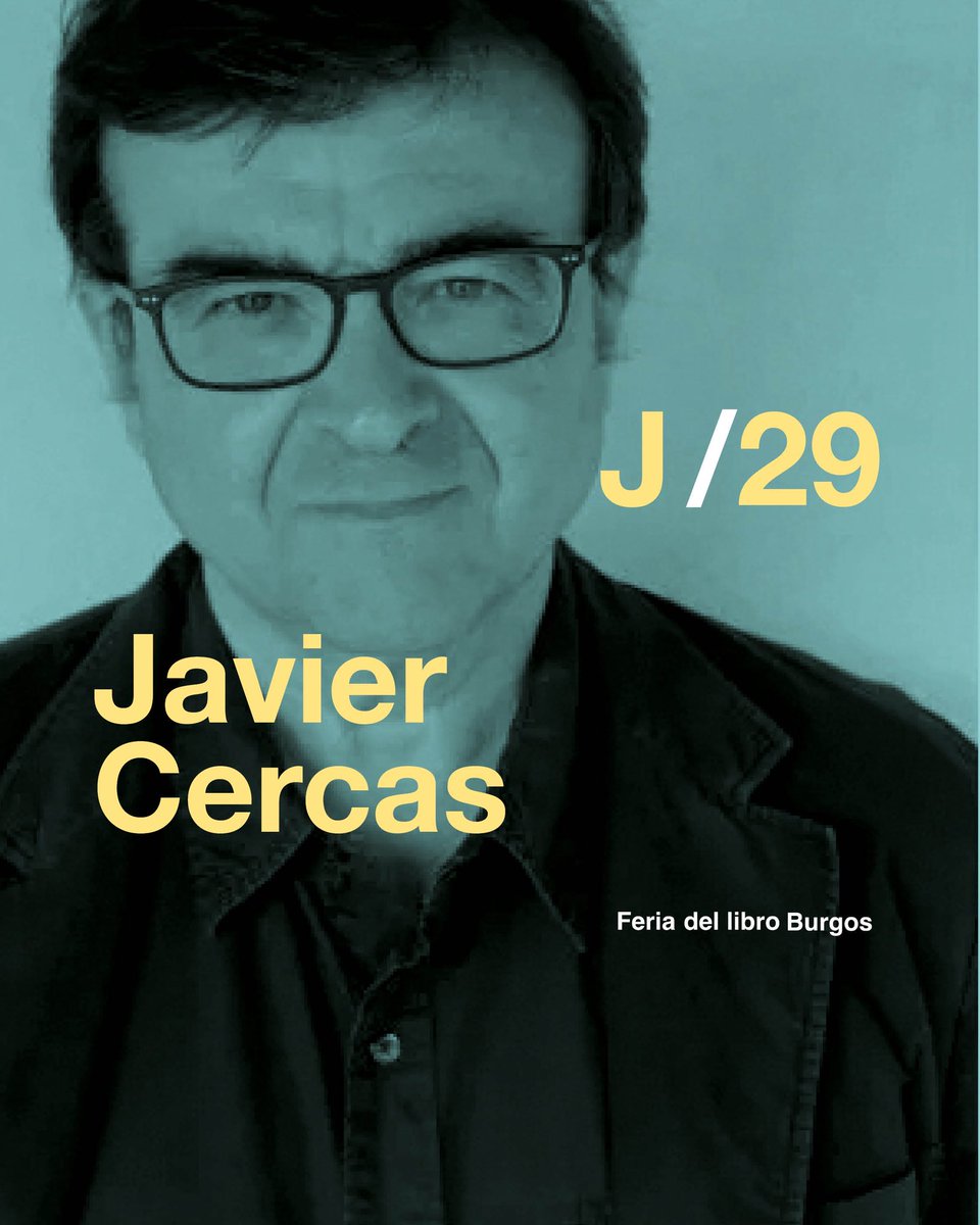 ¡Invitaciones disponibles en las librerías participantes en la Feria! Inauguramos la #ferialibroburgos2025 con Javier Cercas, que dialogará sobre ‘El loco de Dios en el fin del mundo’ con Mario Iceta, arzobispo de Burgos, y <a href="/Jmyudego/">José María Yudego</a>. 4€ (2€ reembolsables comprando en la Feria)