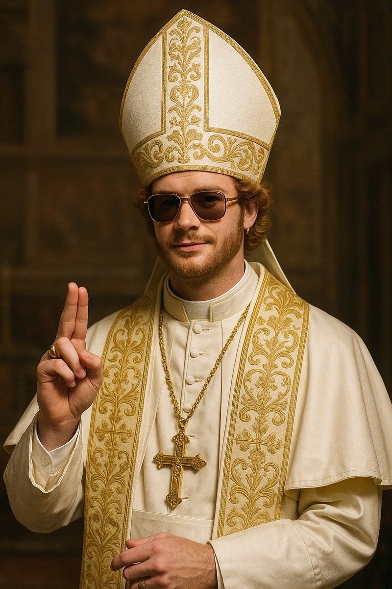 The smoke is rising at the Vatican <a href="/yunggravy/">Yung Gravy 🥧</a> is that you?