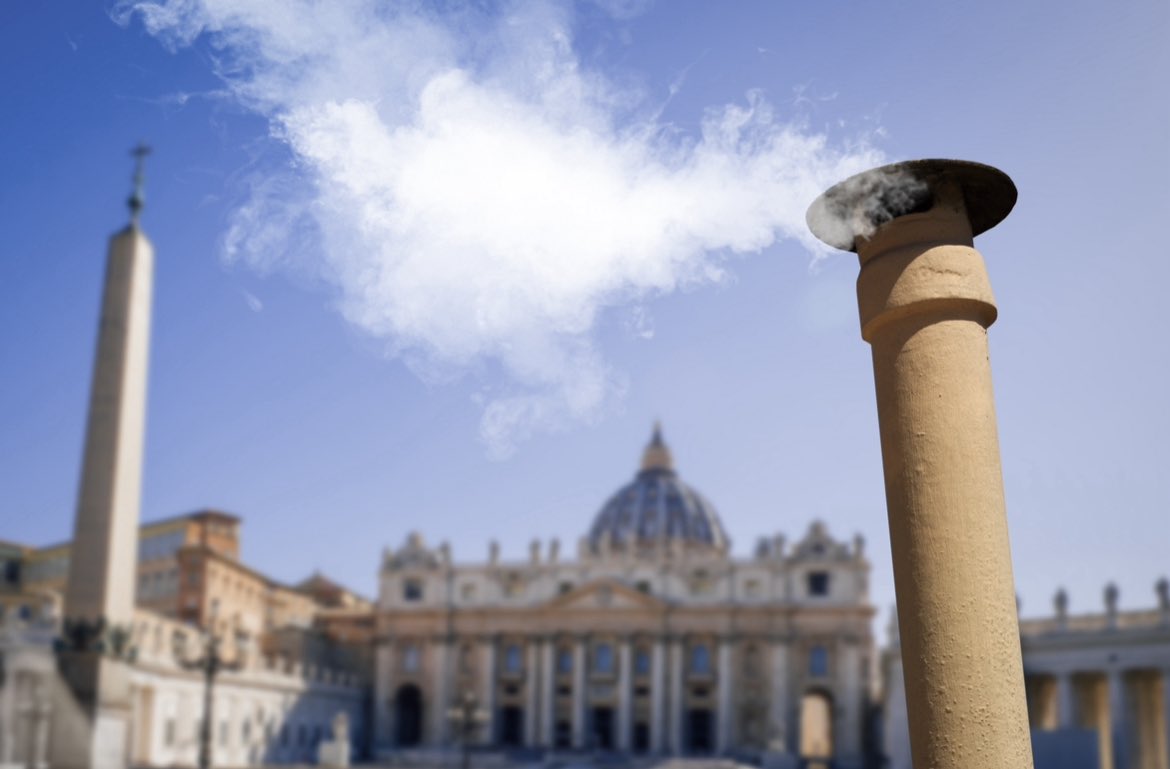 White smoke has billowed from the Sistine Chapel chimney confirming that the papal conclave has elected a new Pope to lead the Catholic Church.

White smoke billowed from the top of the chapel at around 5.10pm to indicate that a successor to Pope Francis has been chosen.

The new