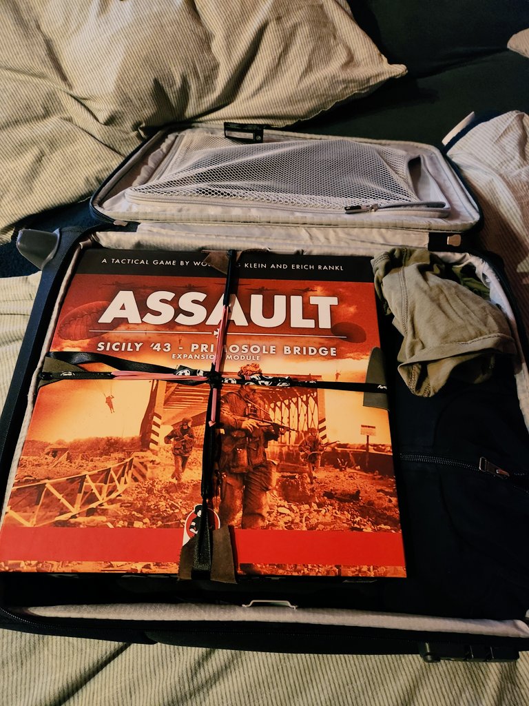 Ready to go for Punched con UK. There's not much room in my suitcase. But soldiers value the contents of their luggage, not the quantity. <a href="/SoundofDrums22/">Sound of Drums</a>