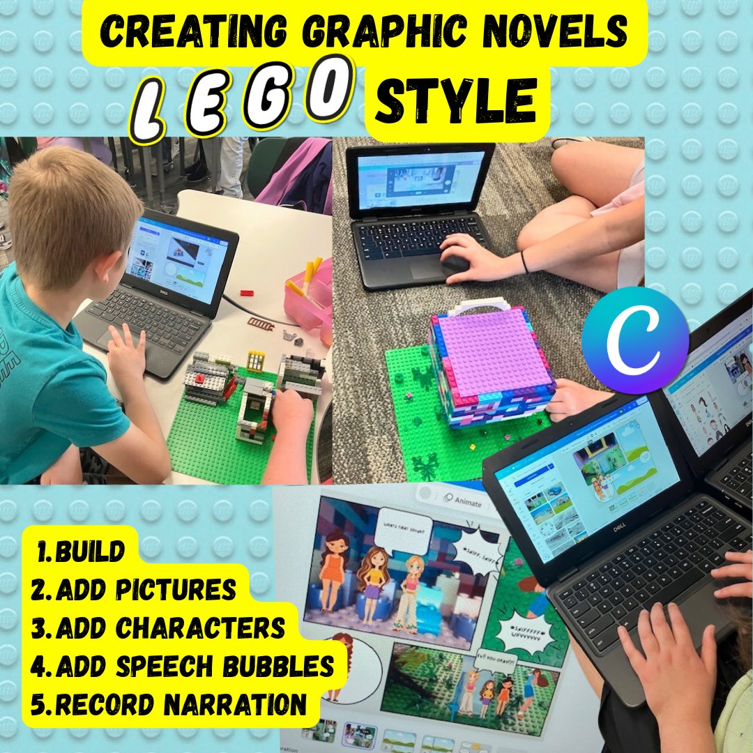 πΉπ£ππ₯π₯πππͺ βπ π£π (@brit_horn_it) on Twitter photo Graphic Novel Unit LEGO Style <a href="/LanceElementary/">Lance Thompson Elementary (NISD)</a>π
Our Story map, lego builds, and intentional dialogueall come together in <a href="/canva/">Canva</a>! I can't WAIT to hear student's read their novel aloud w the record tool.
πSHOUT OUT <a href="/NuanesCrew/">Amanda Nuanes</a> & Mrs. Lawyer!
<a href="/aim4lsu/">Amy Lawson</a> <a href="/epitts_erin/">Erin Pitts</a> #NISDIT Graphic Novel Unit LEGO Style <a href="/LanceElementary/">Lance Thompson Elementary (NISD)</a>π
Our Story map, lego builds, and intentional dialogueall come together in <a href="/canva/">Canva</a>! I can't WAIT to hear student's read their novel aloud w the record tool.
πSHOUT OUT <a href="/NuanesCrew/">Amanda Nuanes</a> & Mrs. Lawyer!
<a href="/aim4lsu/">Amy Lawson</a> <a href="/epitts_erin/">Erin Pitts</a> #NISDIT