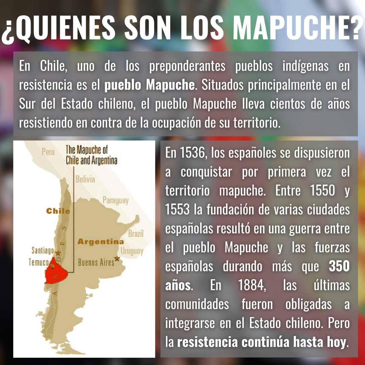 RonahiJuventud's tweet photo. El Pueblo Mapuche

♟️Este nivel de odio, esta separación y xenofobia que han resultado en conflictos en los que han muerto millones de personas, no han existido antes de que los humanos decidieran dominar a otros humanos y a la naturaleza en general. https://t.co/L4mavWLBT8