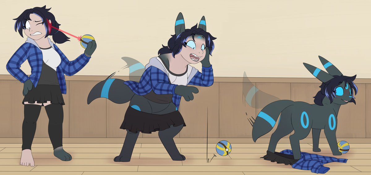Commission for @cobaltsable.bsky.social

Got to be more careful around those faulty pokeballs