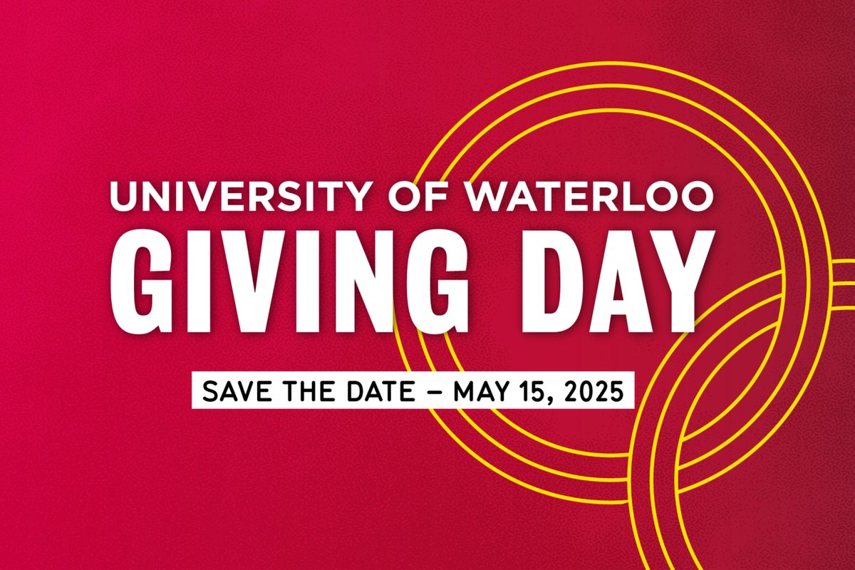 We are one week away from our first ever Giving Day! At the Waterloo Pharmacy, we are proud of the legacy we’ve built and the impact our alumni are making across healthcare. We know that supporting the whole student is the key to their success, give today: bit.ly/4jOTCbC