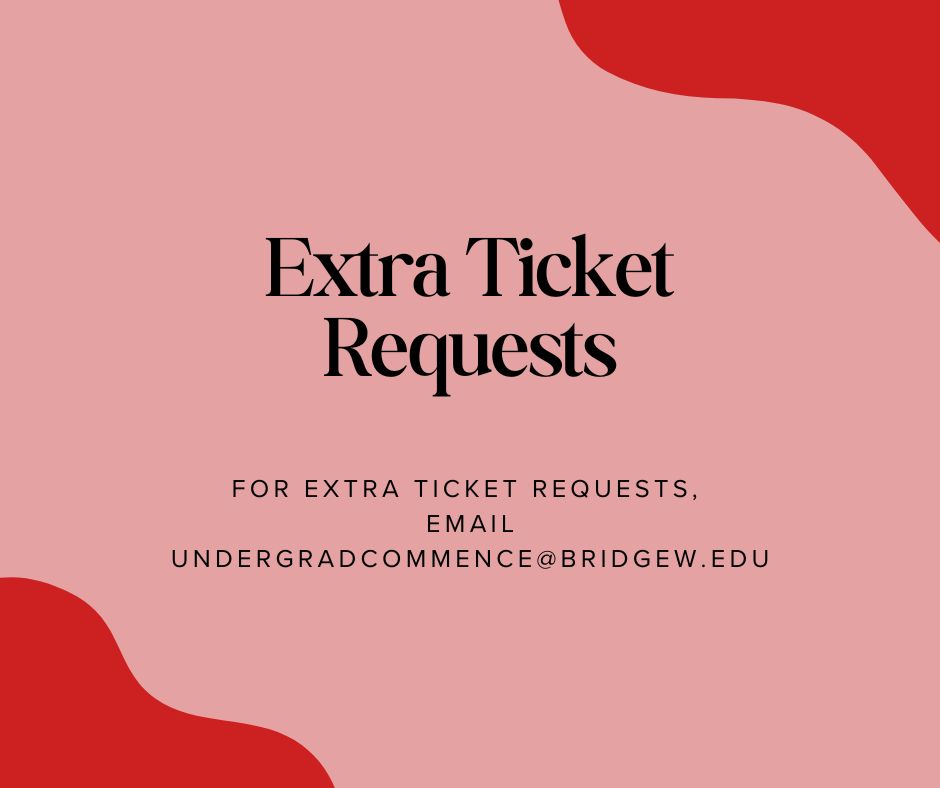 BSU Commencement ๐ (@bsucommencement) on Twitter photo ๐๏ธ Need More Than 15 Tickets?
We've got you covered!
๐ฉ You can request extra tickets until May 14th at 5PM by emailing
undergradcommence@bridgew.edu
Please note you must claim your initial 15 tickets before requesting more.
#BSUGrad25 ๐๏ธ Need More Than 15 Tickets?
We've got you covered!
๐ฉ You can request extra tickets until May 14th at 5PM by emailing
undergradcommence@bridgew.edu
Please note you must claim your initial 15 tickets before requesting more.
#BSUGrad25