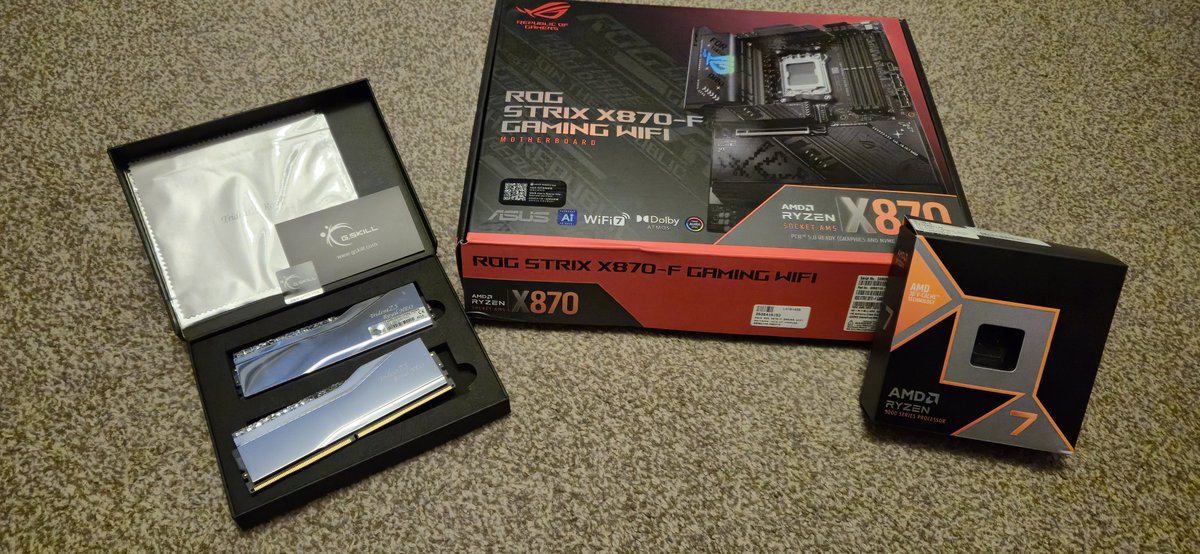 Thing of beauty 

#9800x3d #asus #gskill