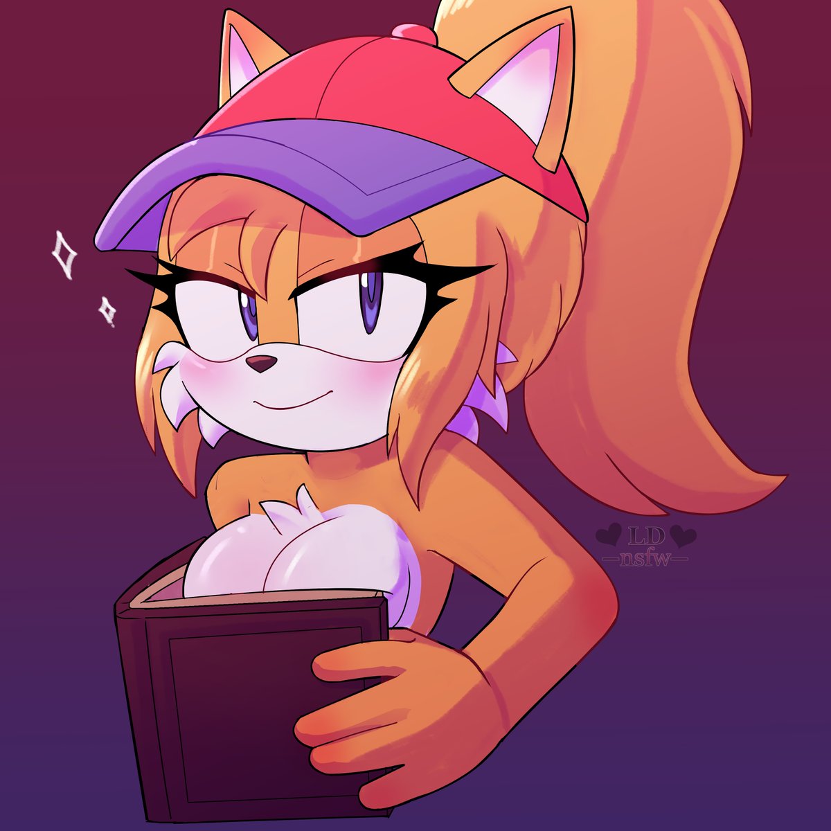 Sherby enjoys reading recipe books to find new sweets to make~
What do you want her to make you?
🍊🍨🍰🧡

#sonicoc #sonicart 
 Art by <a href="/18_luciddemon/">🖤| Lucid Demon |🖤 CUMMS CLOSE I GOT SO FULL AAA</a>