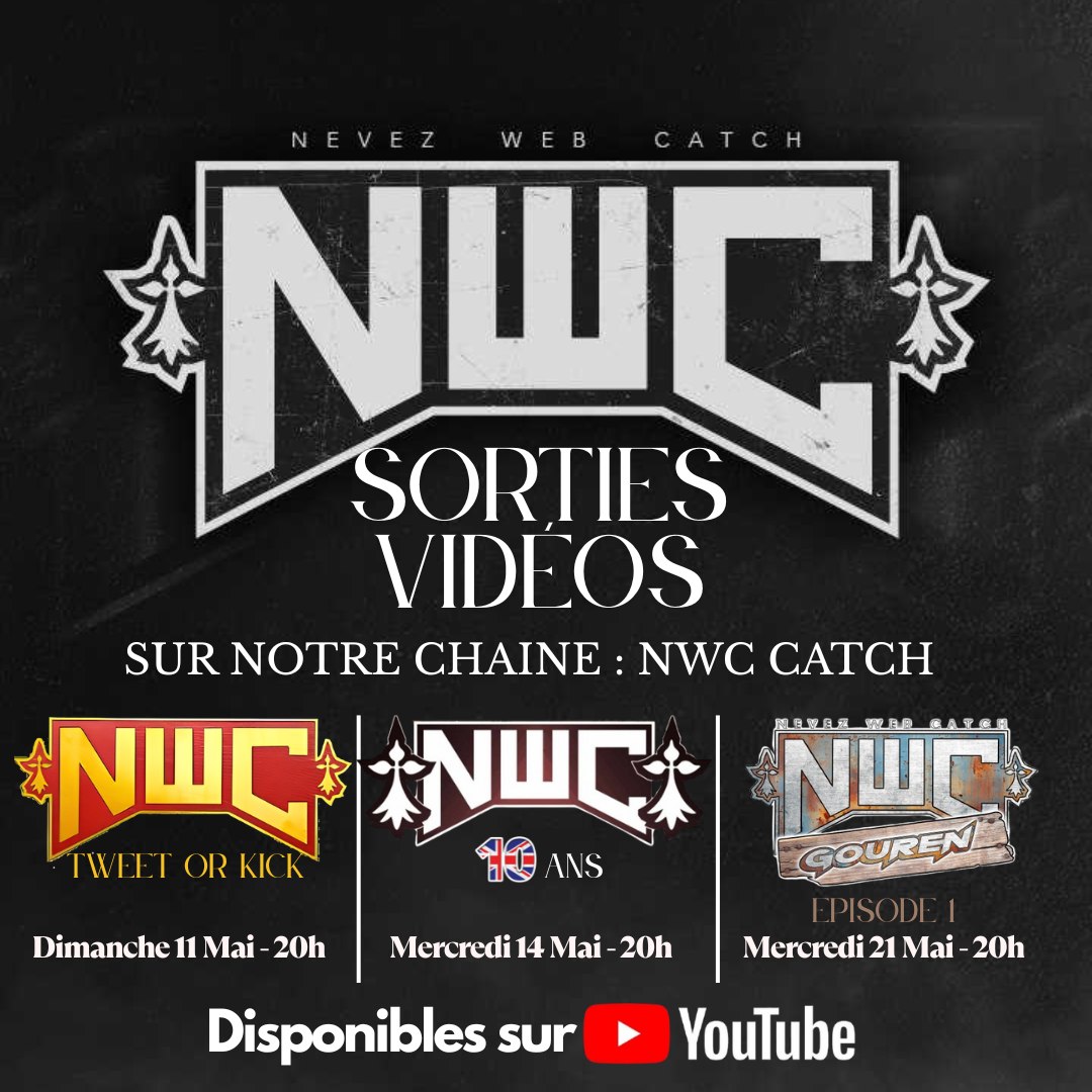 🚨 ANNONCE 🚨
Voici le planning des sorties vidéos des shows NWC :