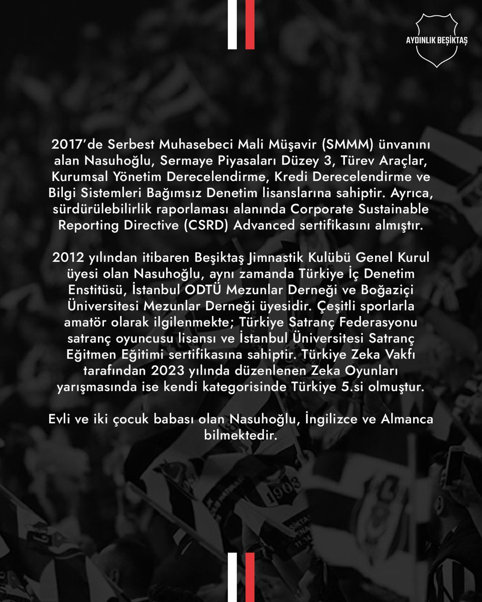 AydinlikBJK's tweet photo. Ekip arkadaşlarımızdan

A. Gerçek Nasuhoğlu 🦅

Birlikte Reform, Birlikte Aydınlık Beşiktaş!

#AydınlıkBeşiktaş https://t.co/6jkc82tMuF
