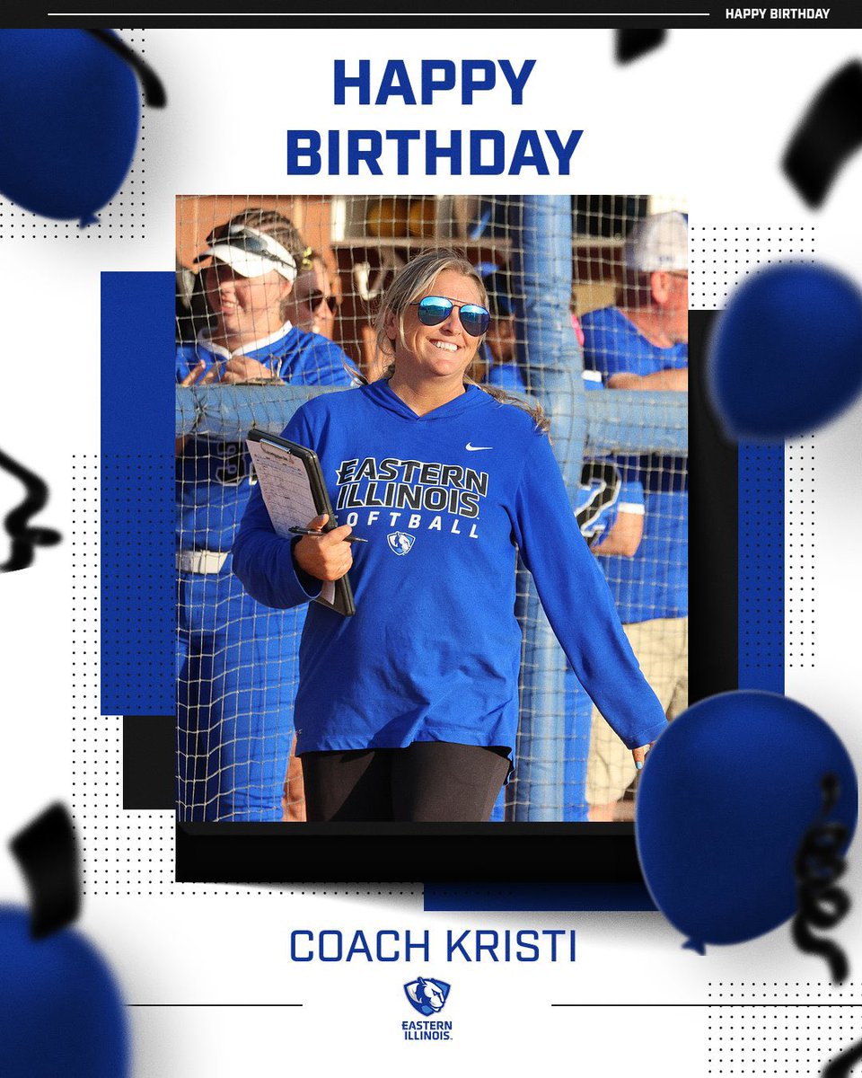 Happy Birthday to our head coach, Kristi Paulson! Have a great day, we love you!! 💙🥳🤍 #RollThers