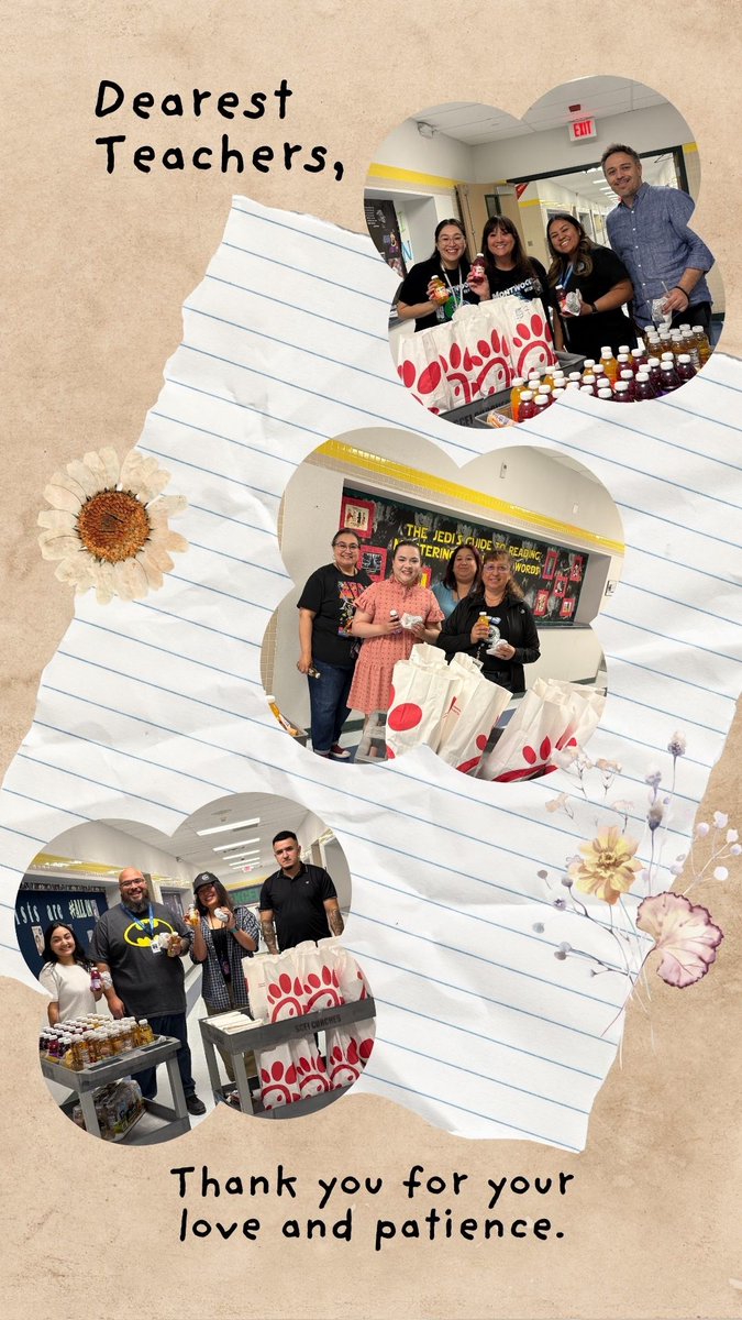 Daniela Gonzalez π (@dgonzalez_sms) on Twitter photo <a href="/Slider_Middle/">William D. Slider Middle School</a> treated our teachers to Chick-fil-A breakfast today πππ <a href="/Slider_Middle/">William D. Slider Middle School</a> treated our teachers to Chick-fil-A breakfast today πππ
