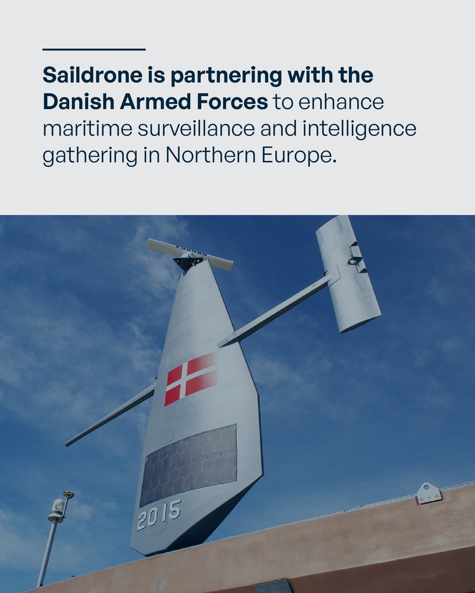 Saildrone is excited to announce its first maritime security and mapping mission in Northern Europe.👏 🇩🇰

The Danish Armed Forces will begin operational testing of four Voyagers to enhance maritime surveillance and intelligence gathering in the region.

go.saildrone.com/44sI5Kd