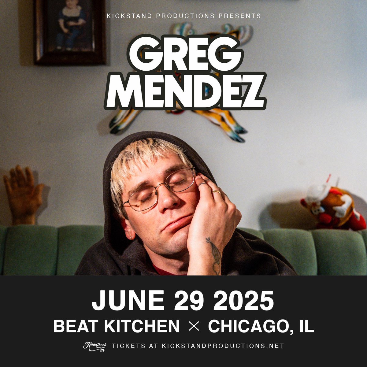 Beat Kitchen (@beatkitchenbar) on Twitter photo āJUST ANNOUNCEDā
GREG MENDEZ (<a href="/xgregmendezx/">Greg Mendez</a>)
Sunday, June 29 | 17+Ā
Tickets @Ā beatkitchen.com āJUST ANNOUNCEDā
GREG MENDEZ (<a href="/xgregmendezx/">Greg Mendez</a>)
Sunday, June 29 | 17+Ā
Tickets @Ā beatkitchen.com