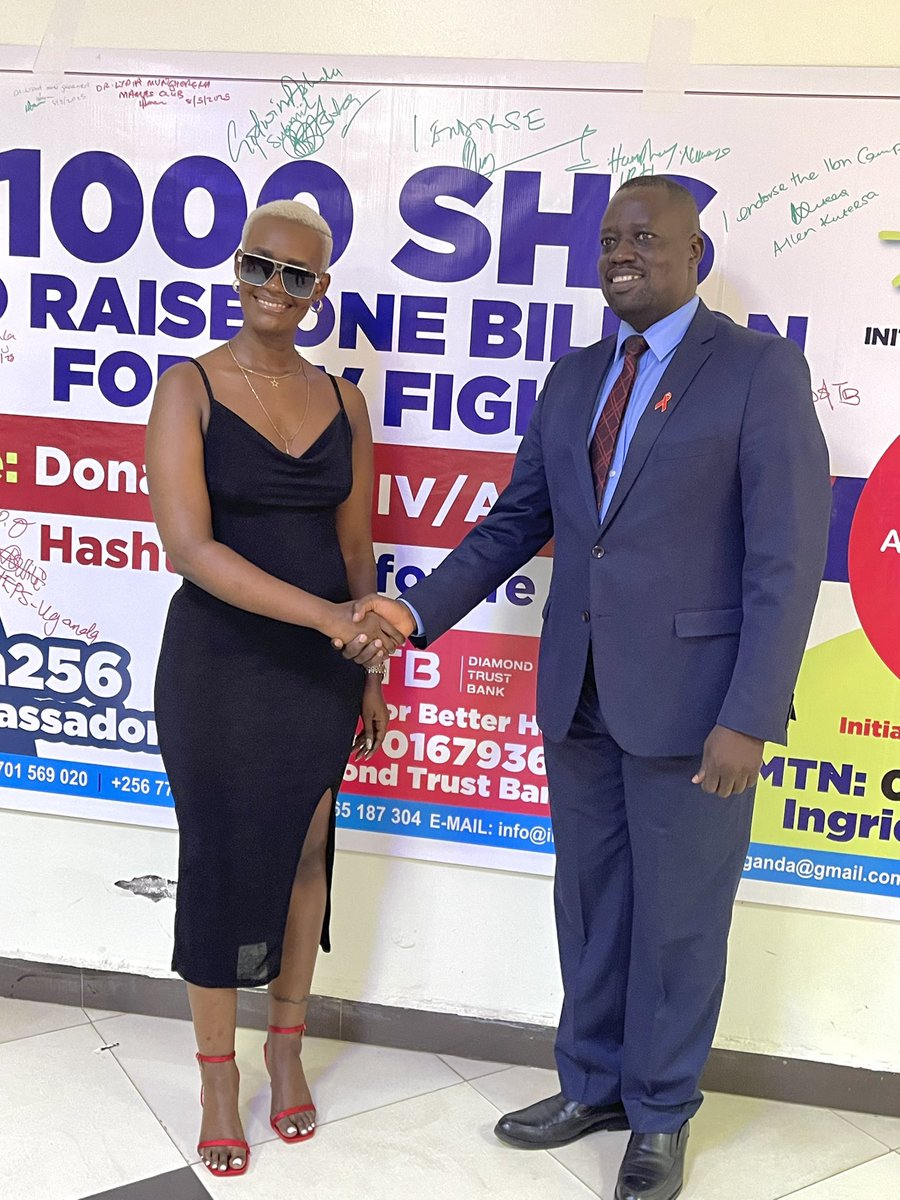 Ladies and Gentlemen, today I have officially become the brand ambassador for Initiative for Better Health (IBH) for the 1000shs for 1billion Campaign.This campaign is to help fight HIV in Uganda . Let’s join hands and fight HIV.