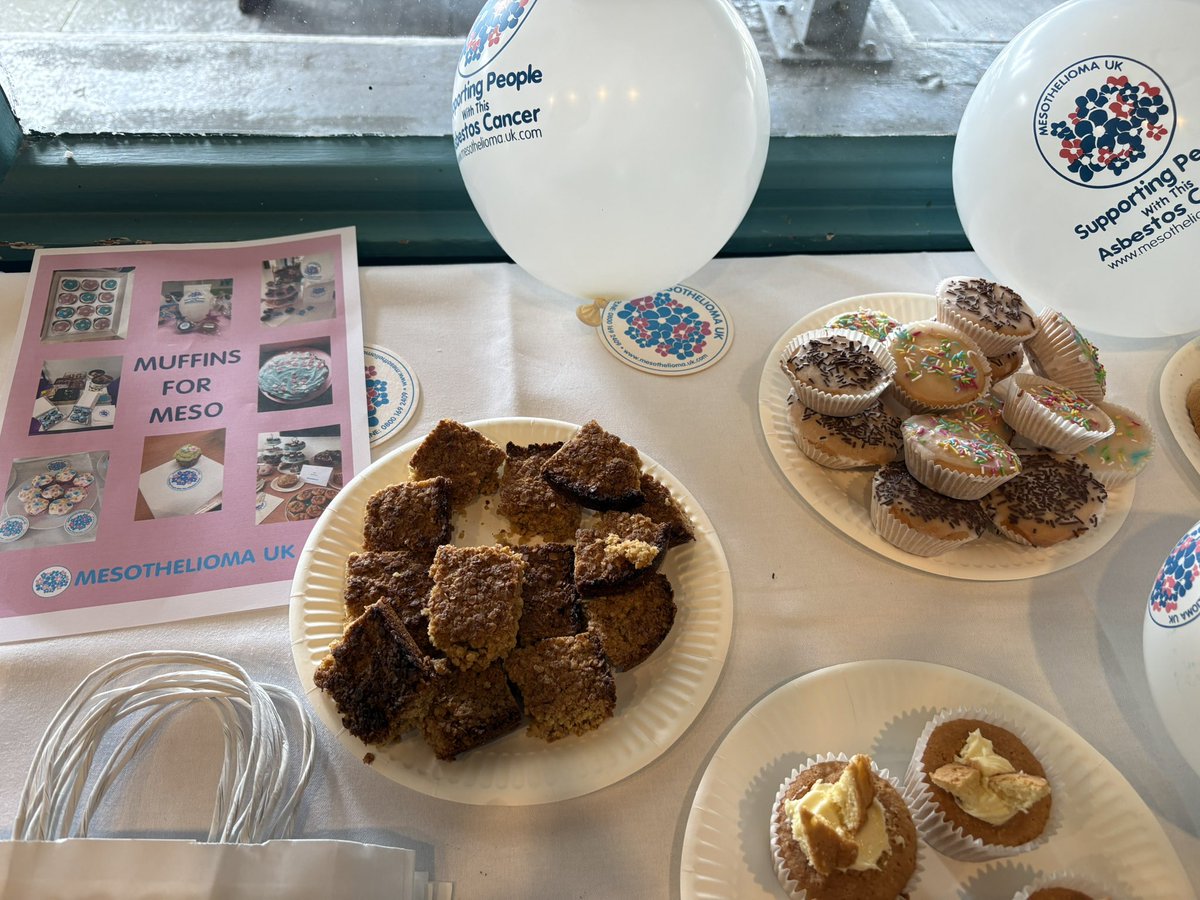 Great to see everyone today in Truro, supporting <a href="/Mesouk/">Mesothelioma UK</a> with #muffinsformeso with all our lovely members. #charity #mesothelioma #support #asbestosillness