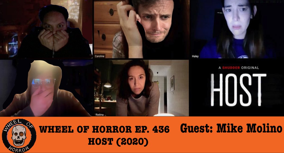 Wheel of Horror Podcast (@horrorwheel) on Twitter photo New Episode!
Today we are talking Host (2020), a groundbreaking horror film shot entirely on Zoom during the COVID-19 lockdown. Also listen in to meet our new Social Media Marketing Manager, Mike Molino!
Apple Podcast: podcasts.apple.com/us/podcast/whe… 
Spotify: open.spotify.com/show/3HnyAISG8… New Episode!
Today we are talking Host (2020), a groundbreaking horror film shot entirely on Zoom during the COVID-19 lockdown. Also listen in to meet our new Social Media Marketing Manager, Mike Molino!
Apple Podcast: podcasts.apple.com/us/podcast/whe… 
Spotify: open.spotify.com/show/3HnyAISG8…