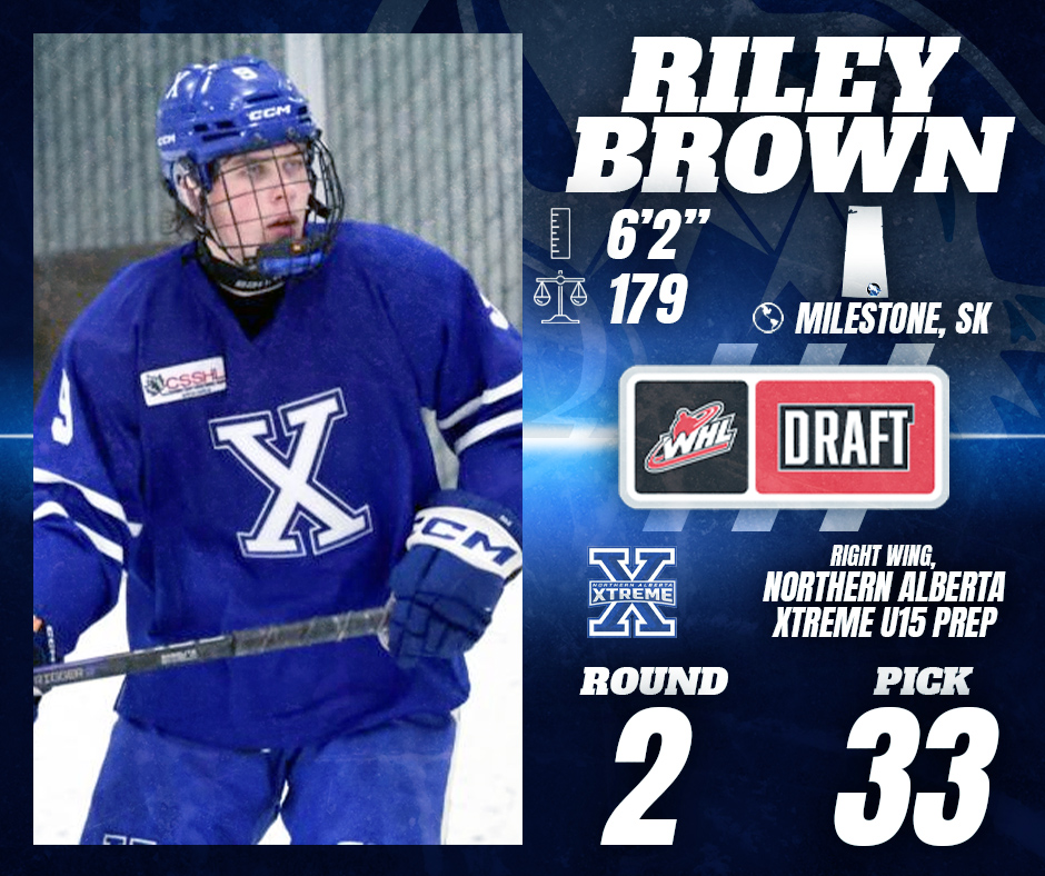 Draft day: a milestone he'll never forget.

Congratulations to Milestone, Saskatchewan's Riley Brown, our next selection in the #WHLDraft at 33rd overall!

#PowerOfThePack