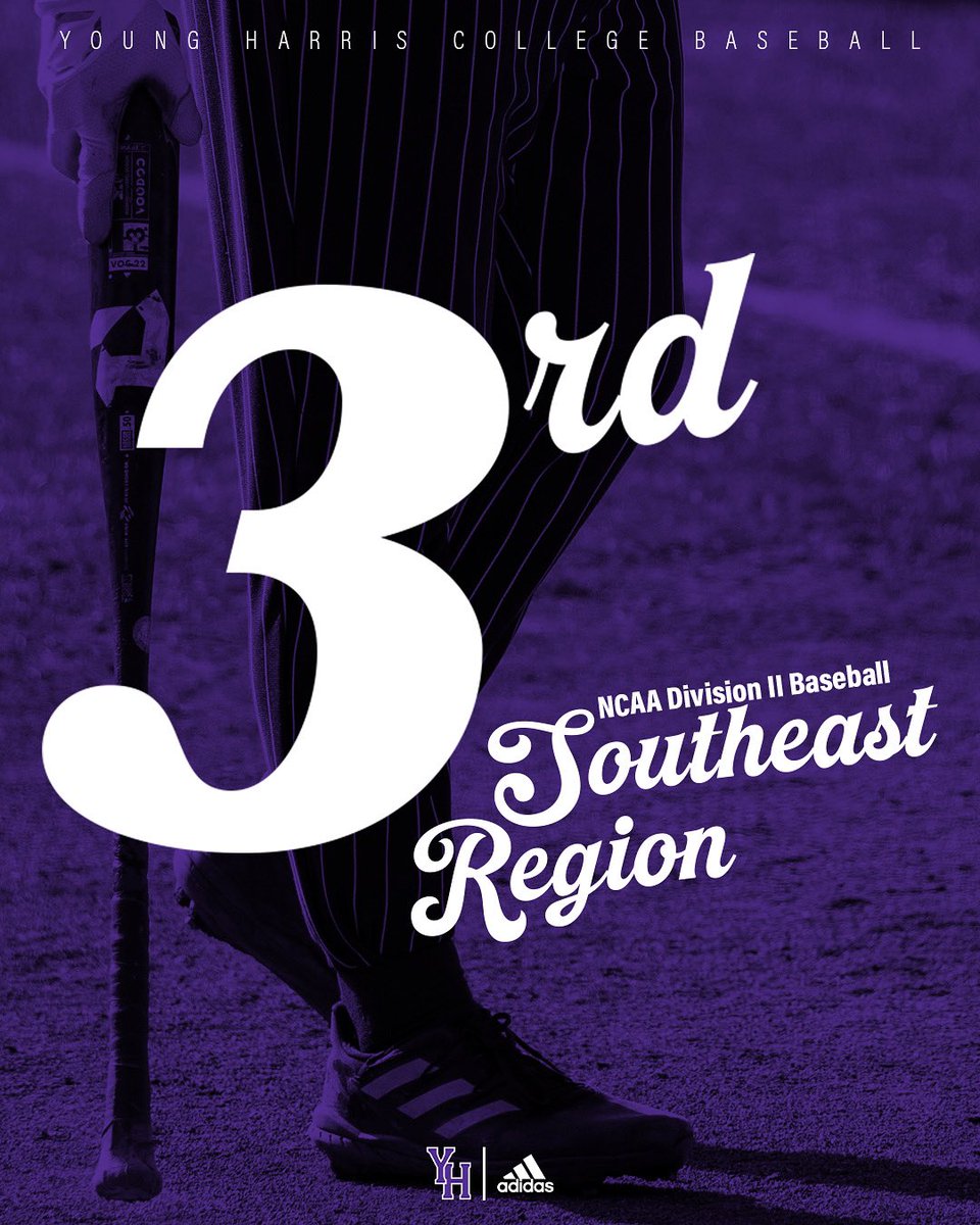 YH Baseball ⚾️ lands at No. 3️⃣ in the NCAA Division II Southeast Region rankings‼️

#staYHungry