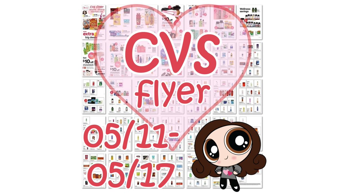 📢 cvs 05/11 - 05/17 ad is available! 🛒
🔥 check out the "big hair event" and other deals! 💸
👉 view the full ad here: iheartcvs.com/2025/05/0511-0…
💬 what’s on your shopping list? 💬
#cvs #cvscouponing #coupons #couponing #couponcommunity #deals