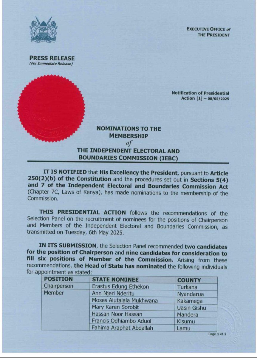 nlotaruk's tweet photo. Thank your Excellency;The President of the Republic of Kenya @WilliamsRuto for Nominating the son of the North to be the Chair of IEBC,it's indeed historic,Turkana Nation is extremely proud. @GovernorNanok @erastusethekon @eelokaale https://t.co/8NWLKwNRjg