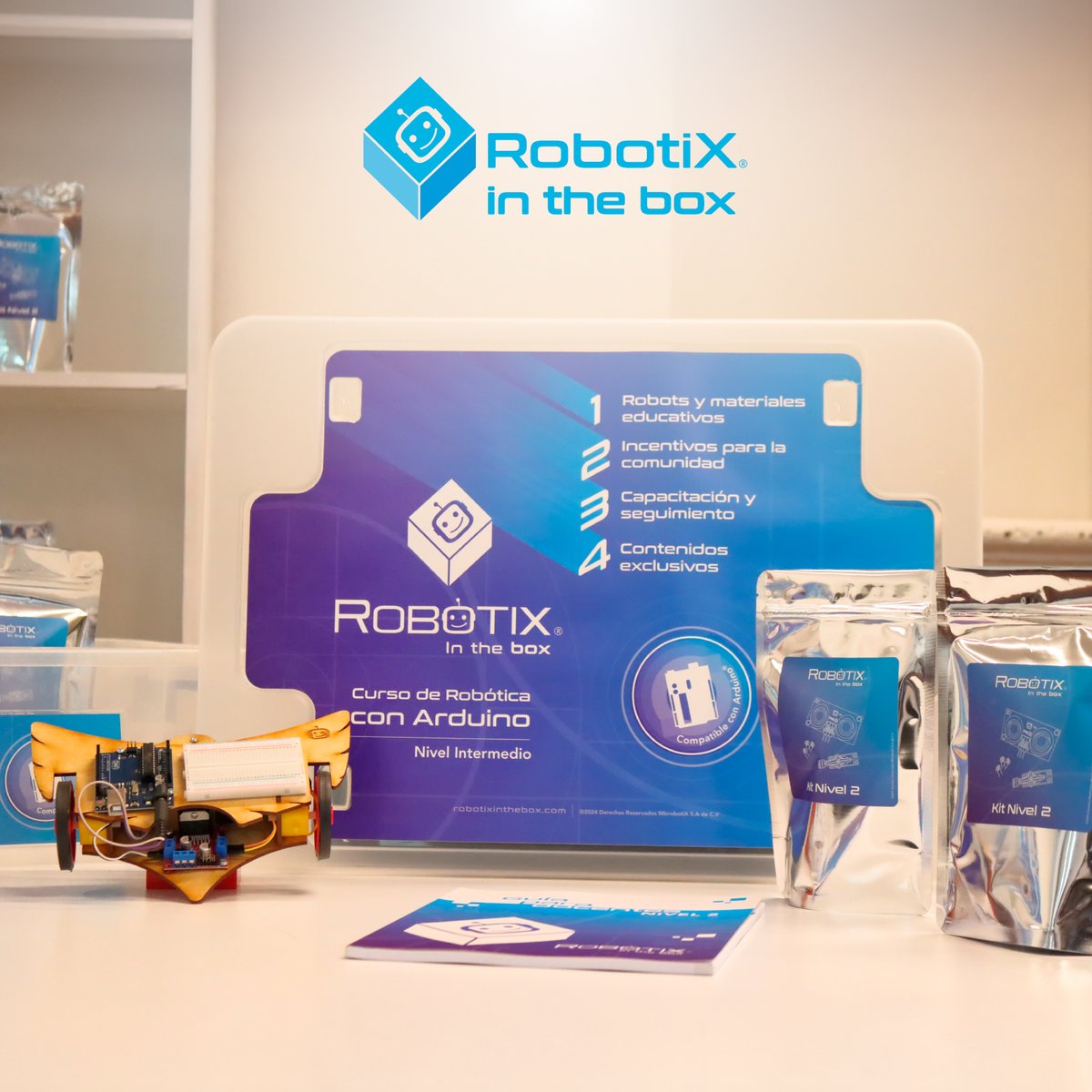 SoyRobotiX's tweet image. 🎓💡 Lleva educación STEM a tu escuela con RobotiX in the box:
🔹 Material completo
🔹 Actividades listas
🔹 Capacitación incluida

Perfecto para secundaria y bachillerato.

#RobotiXintheBox #EducaciónSTEM