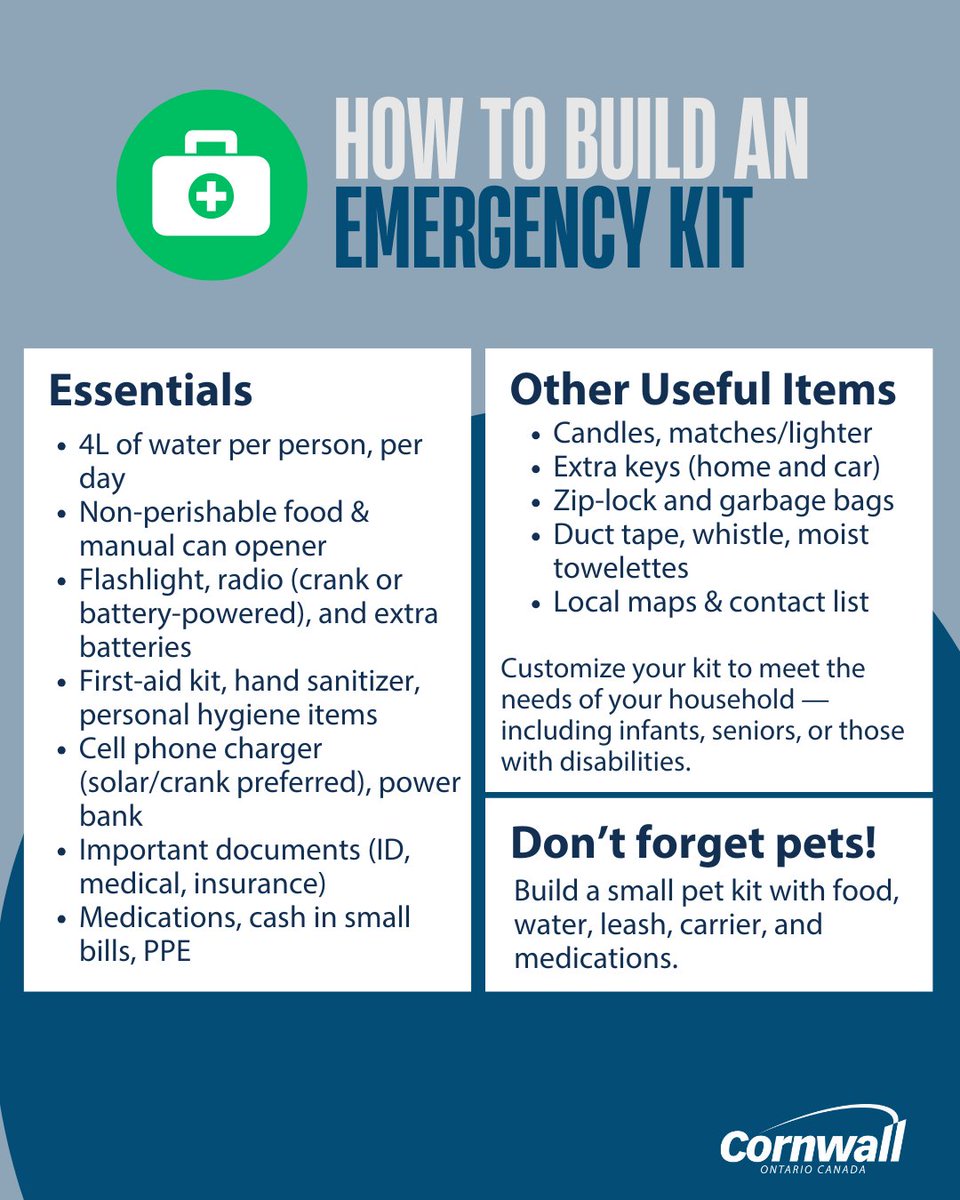 Having a well-stocked emergency kit means you and your family can stay safe, comfortable, and self-sufficient for at least 72 hours.

Here’s what to include in your basic emergency kit.

Learn more 👉 loom.ly/rem7iGQ
//