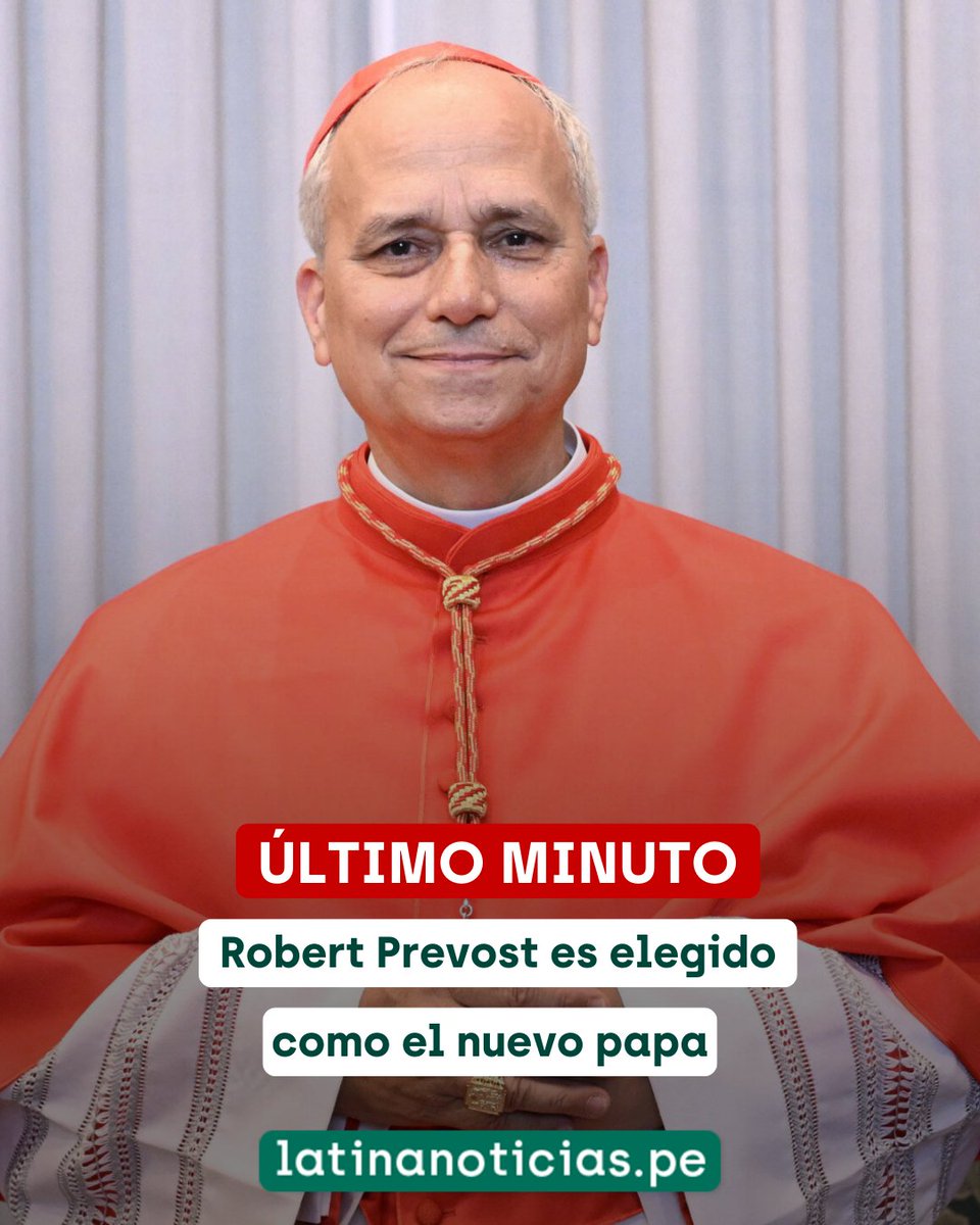 🔴 #LOÚLTIMO | El nuevo papa es peruano.

Más información en latinanoticias.pe