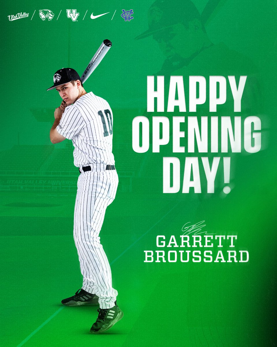 UVU Baseball (@uvubsb) on Twitter photo It's Opening Day for Garrett Broussard and the <a href="/WCThunderBolts/">Windy City ThunderBolts</a>! Wishing you the best of luck this year!
#GoUVU | #ValleyForged It's Opening Day for Garrett Broussard and the <a href="/WCThunderBolts/">Windy City ThunderBolts</a>! Wishing you the best of luck this year!
#GoUVU | #ValleyForged