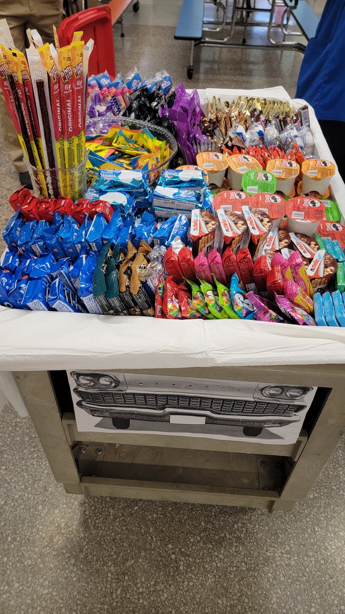 LWadeWilson's tweet photo. We love celebrating with our dedicated teachers and staff! The snack cadillac is one of our favorites!!! @Walker_SpiveyEl @brandylabelle @Principal0721 @latonica1 https://t.co/VILMnNrvd4