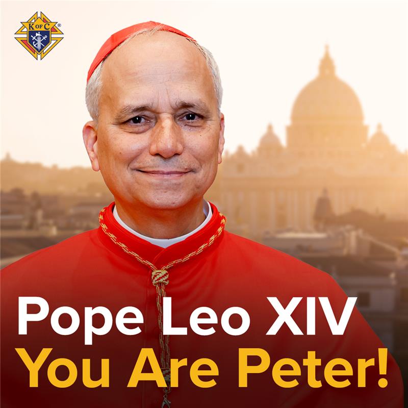 Knights of Columbus (@kofc) on Twitter photo Habemus Papam!  
  
With great joy, we welcome Pope Leo XIV as the new Supreme Pontiff of the Catholic Church.  
  
The Knights of Columbus unite in prayer for our Holy Father, asking the Lord to strengthen him as he shepherds the people of God with wisdom, compassion, and Habemus Papam!  
  
With great joy, we welcome Pope Leo XIV as the new Supreme Pontiff of the Catholic Church.  
  
The Knights of Columbus unite in prayer for our Holy Father, asking the Lord to strengthen him as he shepherds the people of God with wisdom, compassion, and