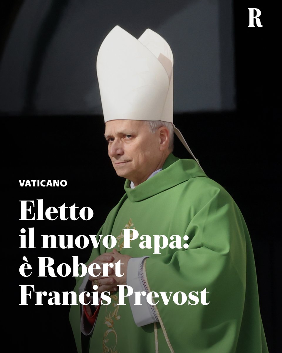 Il nuovo Papa è l'americano Prevost. Ha scelto il nome Leone XIV