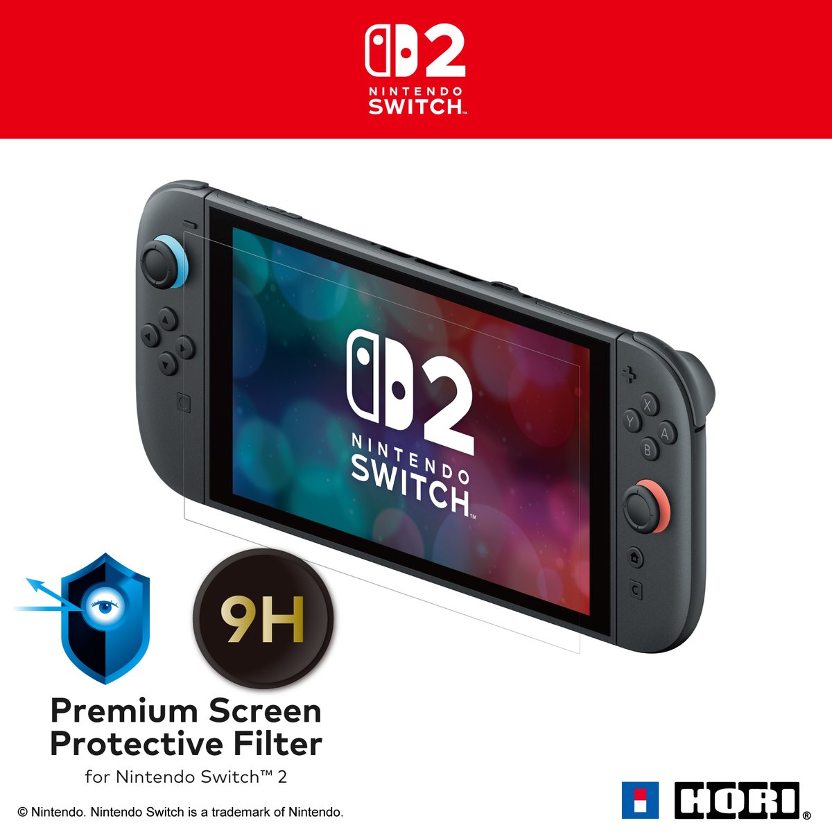 HORI_Europe's tweet image. Don&apos;t worry about scratches on your #Nintendo Switch 2 screen with the #HORI Premium Screen Protective Filter! 

Featuring 9H Super Hardness for premium scratch resistance. 
Cuts blue light for a relaxing gaming experience. 

Available for pre-order @Amazon. 
#HORIGaming