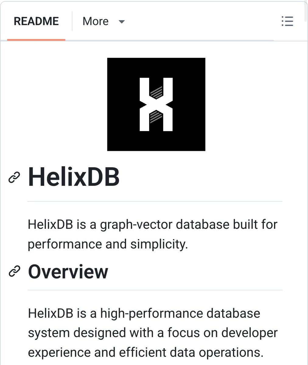 An open-source graph–vector database built from scratch in Rust.

HelixDB combines graph and vector data natively, along with its own query language (HelixQL), to make building RAG pipelines more performant and accurate!