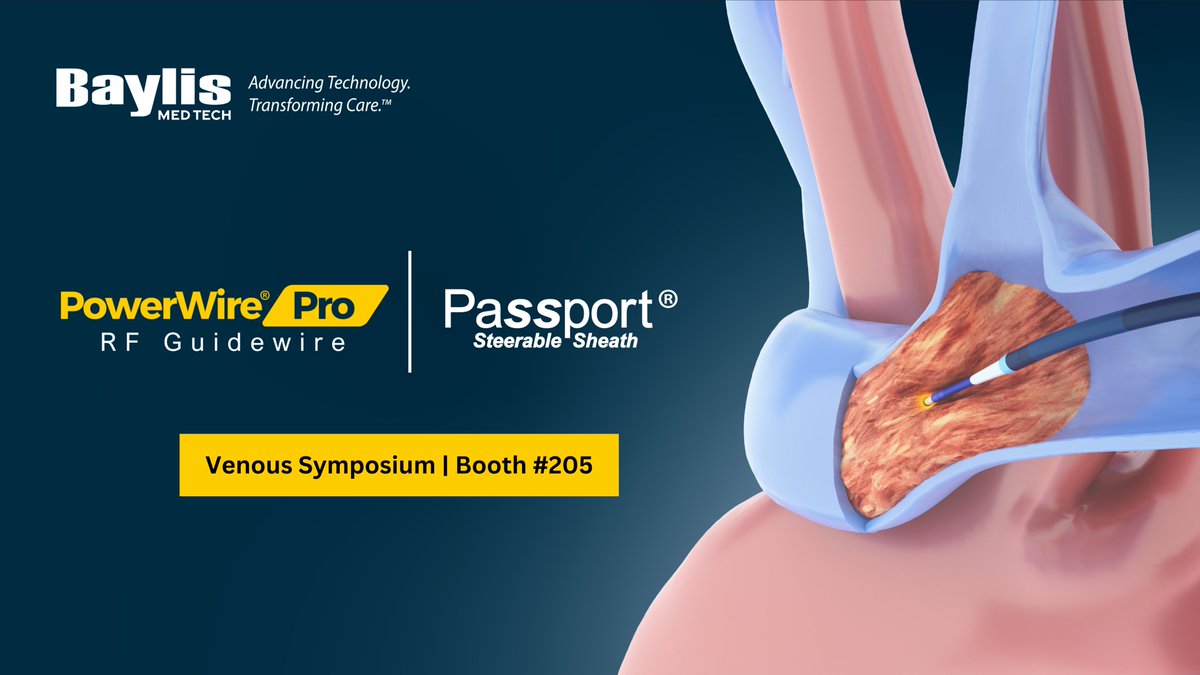 BaylisMedTech (@baylismedtech) on Twitter photo We're here <a href="/VenousSymposium/">Venous Symposium</a>! Visit us at booth #205 to to explore our latest #vascular innovations and connect with our team.
#IRad #VS2025 We're here <a href="/VenousSymposium/">Venous Symposium</a>! Visit us at booth #205 to to explore our latest #vascular innovations and connect with our team.
#IRad #VS2025