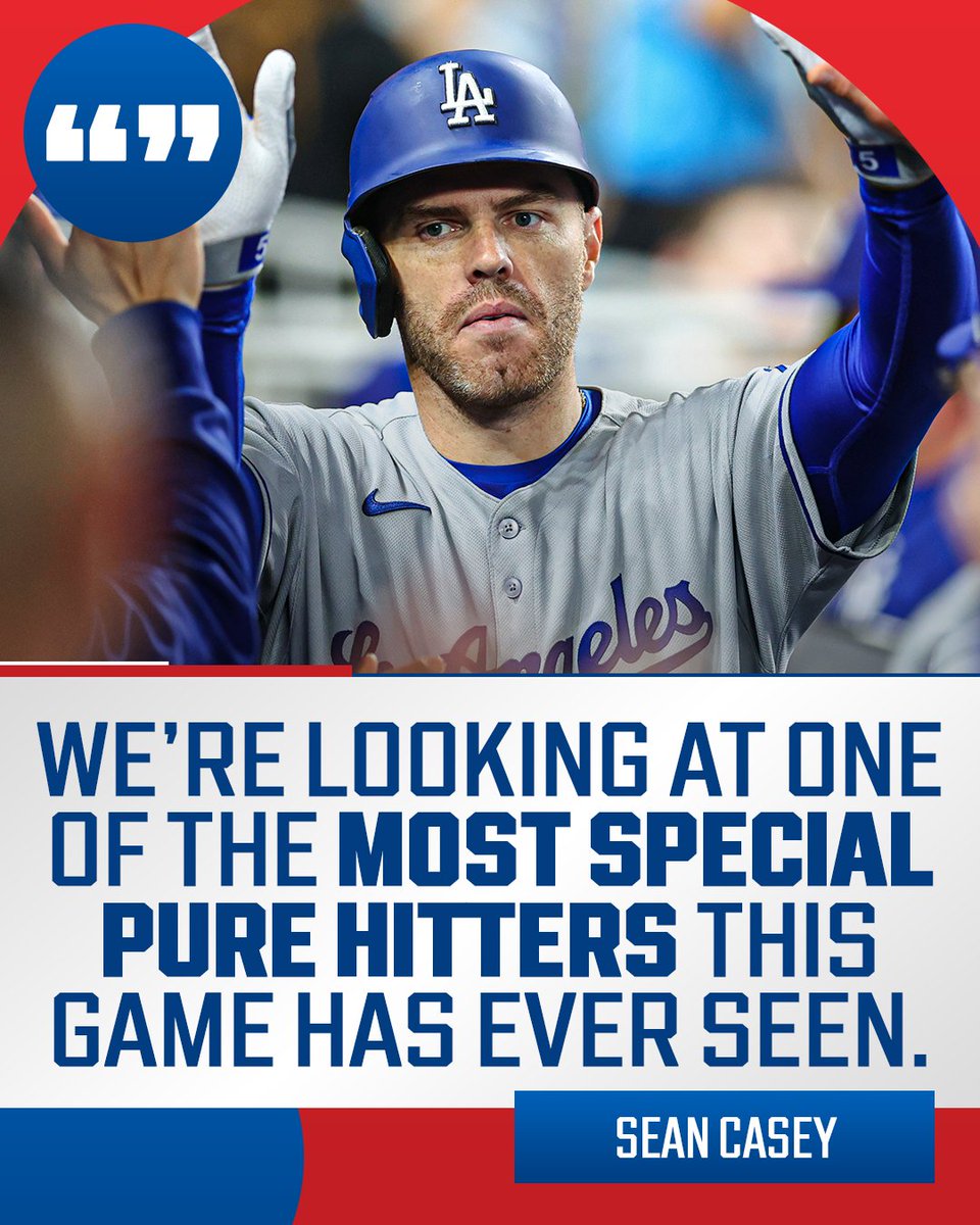 Sean Casey sees an all-time great in Freddie Freeman.